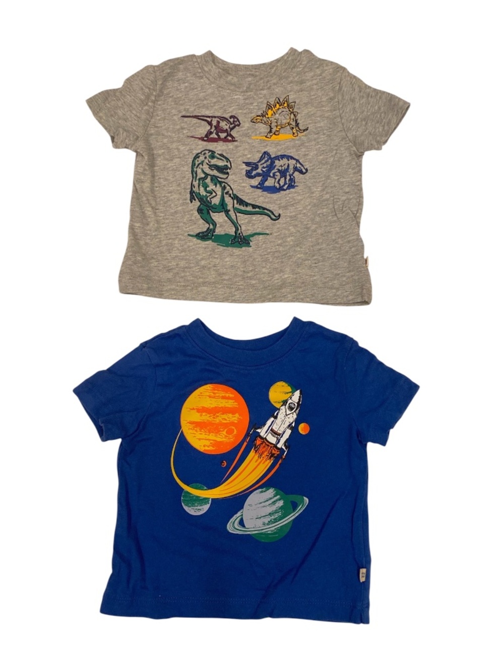 Baby Gap (NEW) Baby Boys' 2 Pieces Dino & Space Pocket T-Shirt Size 3-6 Months